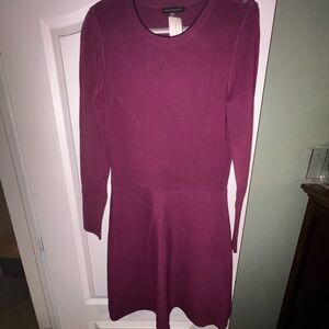 Banana Republic Long Sleeve Purple Dress